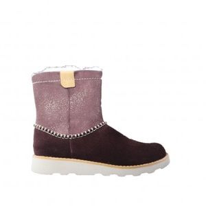 NEW Clark’s Crown Piper Burgundy Suede Leather Boots, Size UK 4.5F, US 5M £42